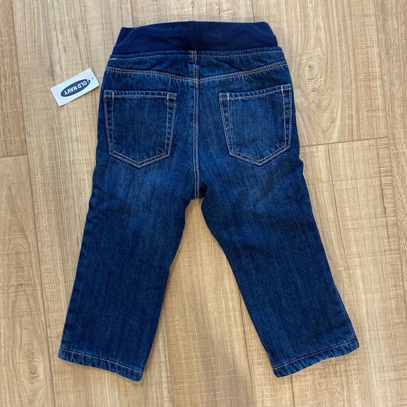Old Navy Relaxed Fit Jeans With Functional Drawstring Size 18-24 Months. - Picture 2 of 3